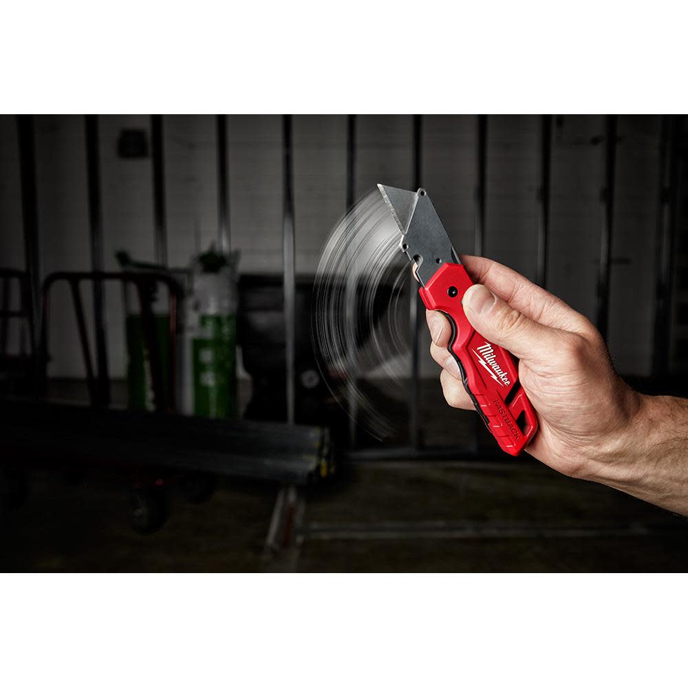 Milwaukee 4pk FASTBACK Folding Utility Knife with Blade Storage - Flockneti
