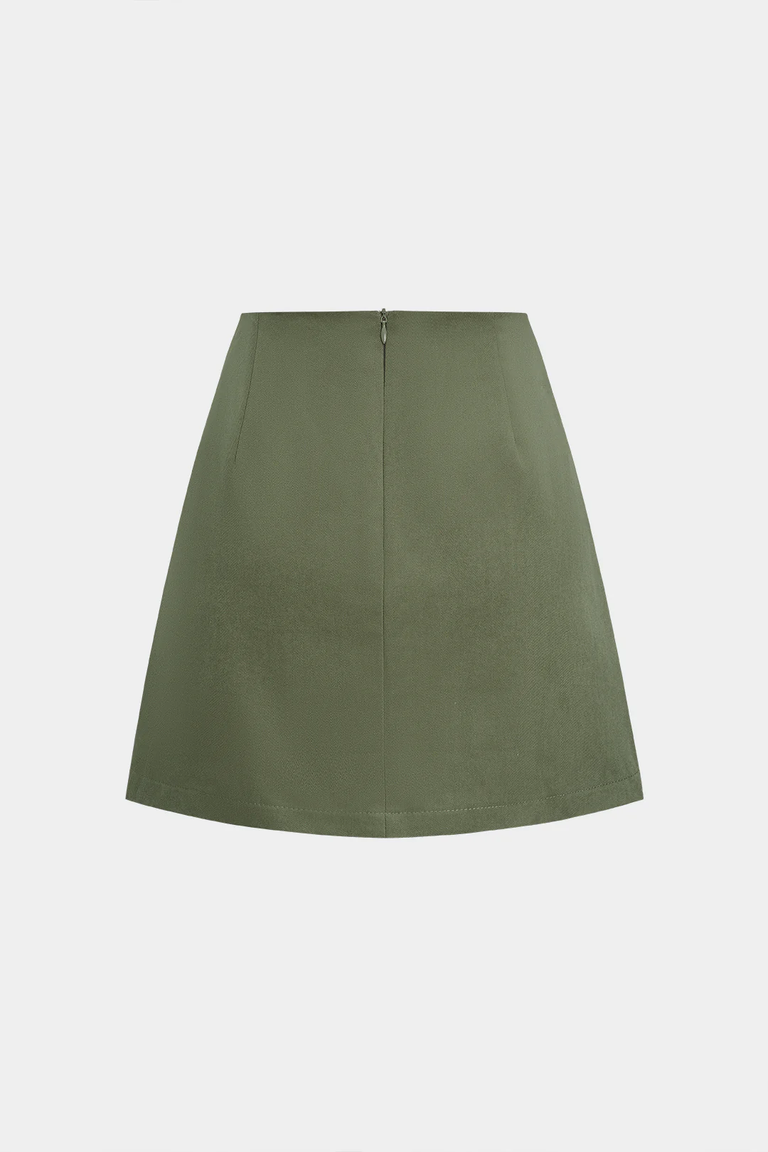 Asymmetrical Button Mini Skirt - Flockneti