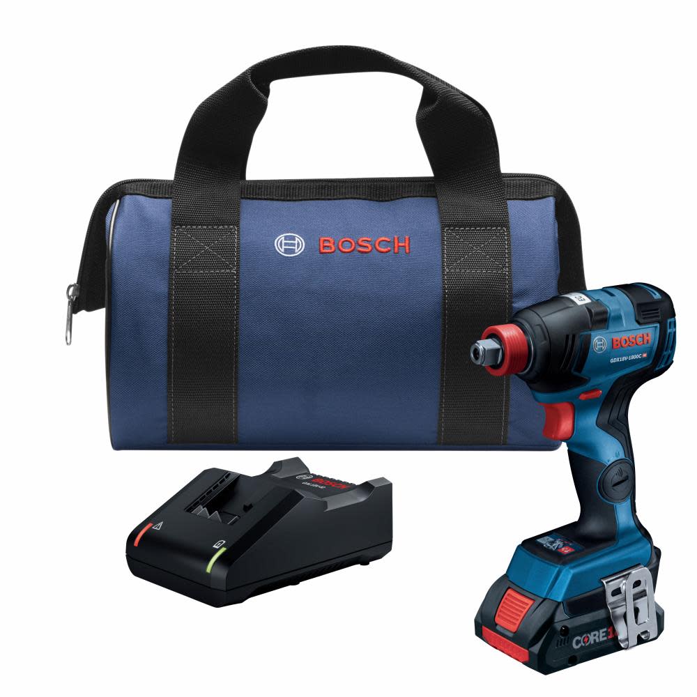 Bosch 18V EC Freak 1/4″ & 1/2″ Two-In-One Bit/Socket Impact Driver Kit - Flockneti