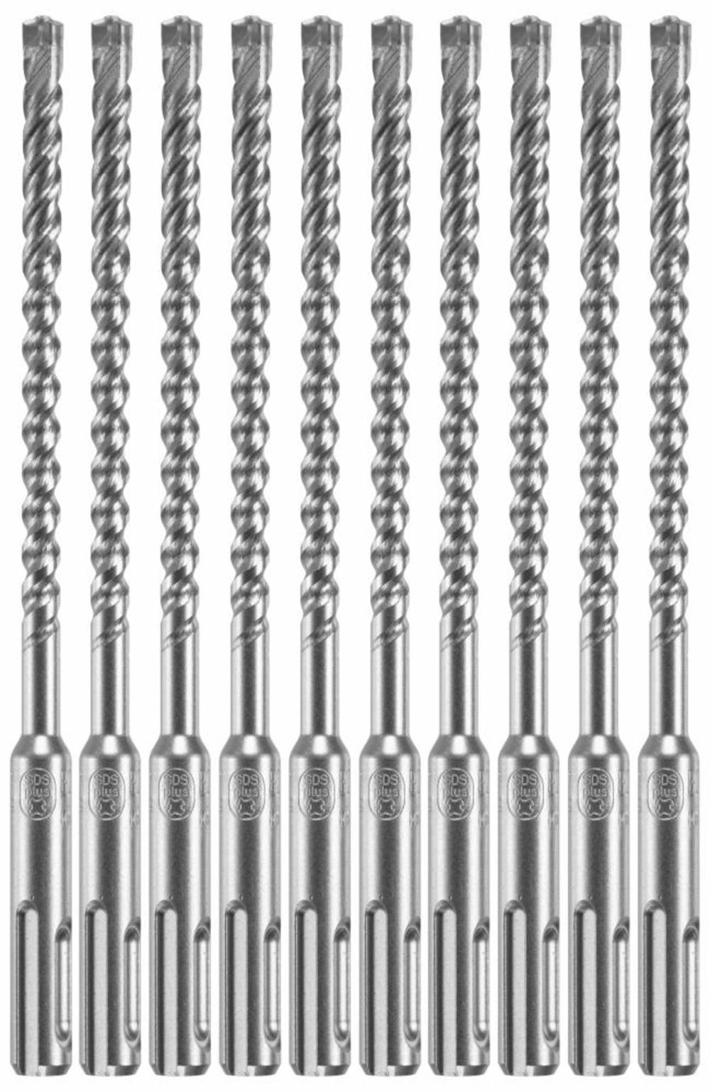 Bosch 10pc 1/4″ x 4″ x 6″ SDS plus Bulldog Xtreme Carbide Rotary Hammer Drill Bits - Flockneti