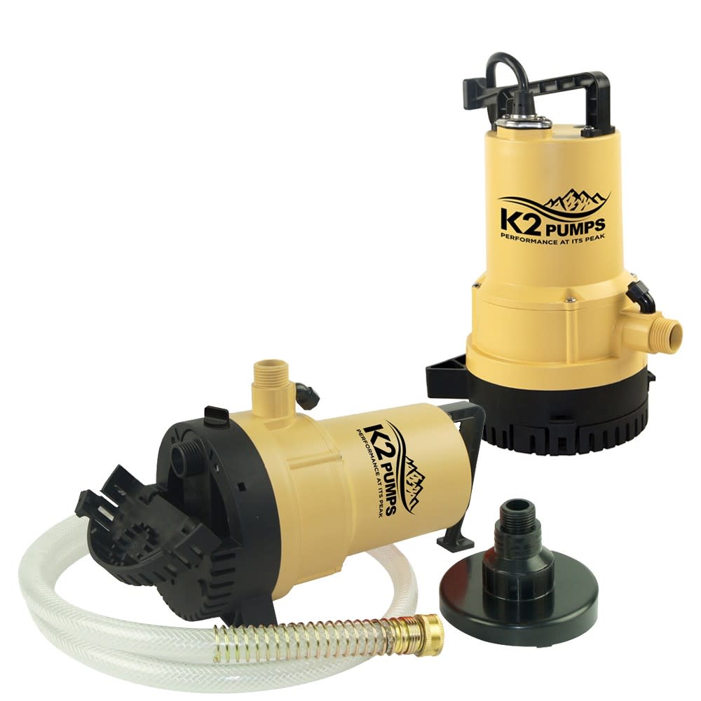 K2 Pumps Submersible Utility Pump & Transfer Pump 1/4 HP Duo 2 in 1 - Flockneti