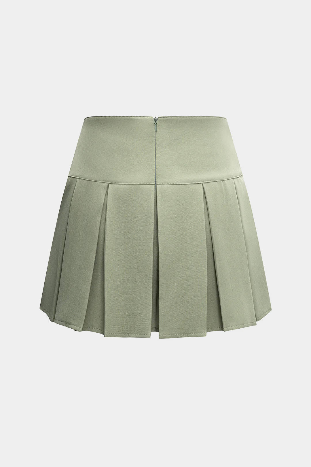 Zipper Detail Ruched Skirt - Flockneti