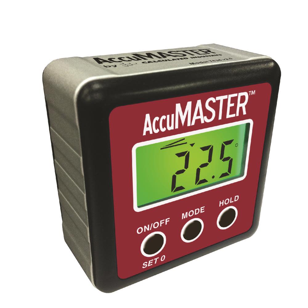 Calculated Industries AccuMASTER 2-in-1 Digital Angle Gauge - Flockneti