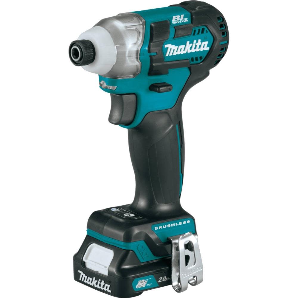 Makita 12 Volt Max CXT Lithium-Ion Brushless Cordless Impact Driver Kit 2.0 Ah - Flockneti