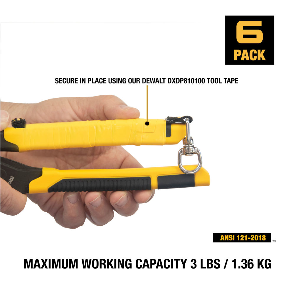 DEWALT Tool Attachment with Swivel 6pk 2.5″ - Flockneti