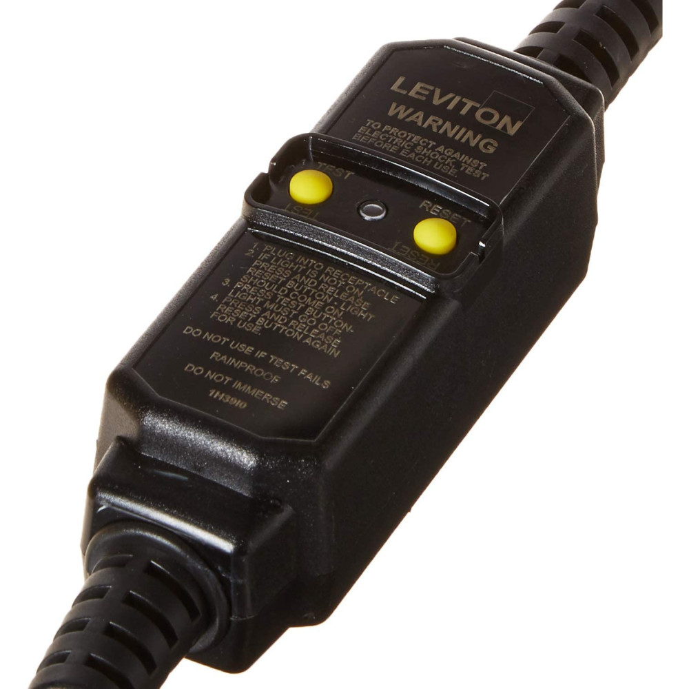 Leviton 15A 120V 6′ 2 Pole GFCI Device 14-3 SJTW Cord Set - Flockneti