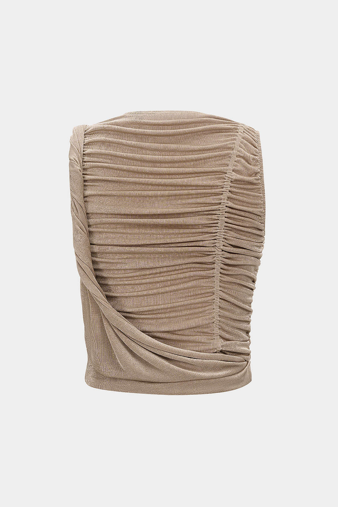 Round Neck Ruched Twist Knot Tank Top - Flockneti