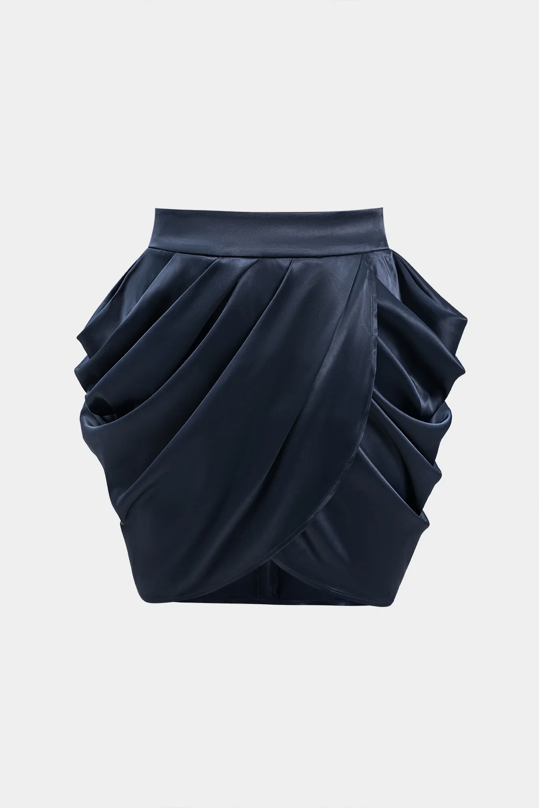 Satin Pleated Mini Skirt - Flockneti