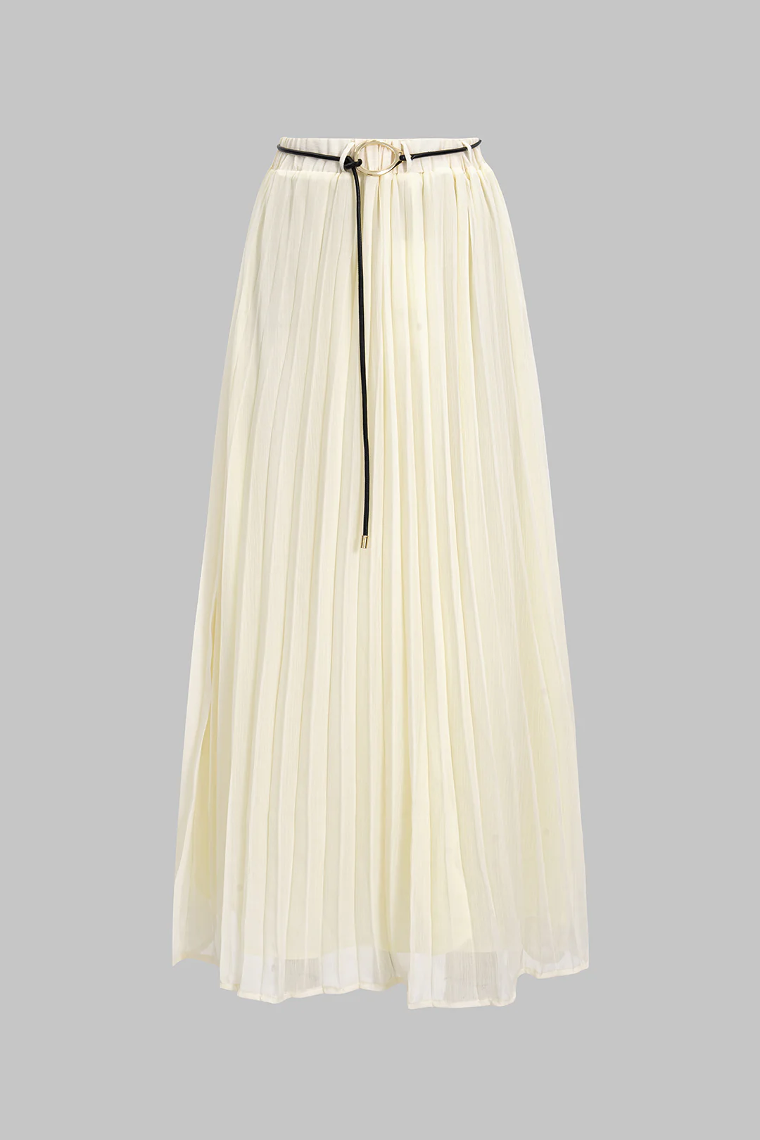 Chiffon Pleated Midi Skirt - Flockneti