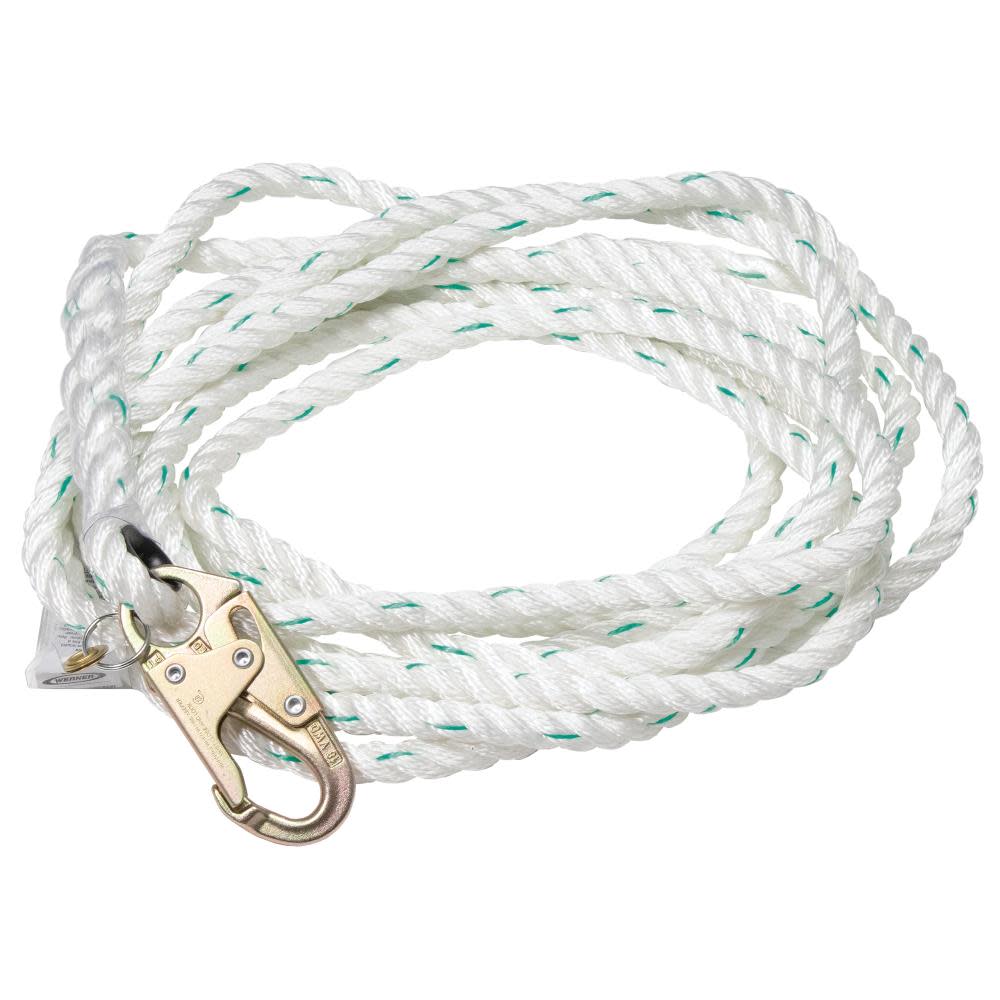Werner 100 Ft. 5/8 In. Poly-dac Vertical Lifeline - Flockneti