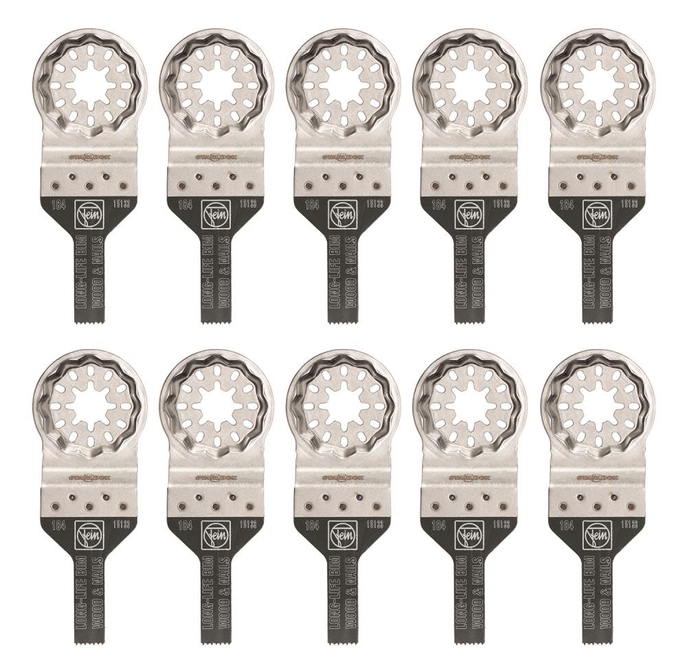 Fein StarLock E-Cut 184 Long-Life Saw Blade with Bi Metal Teeth for All Woods Plasterboard and Plastic Materials - Flockneti
