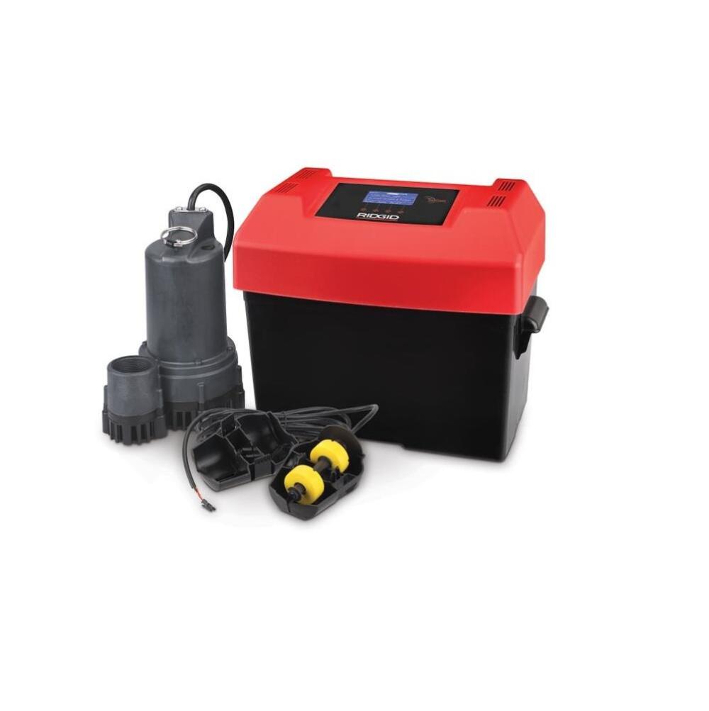 Ridgid 12V Battery Backup Sump Pump System - Flockneti