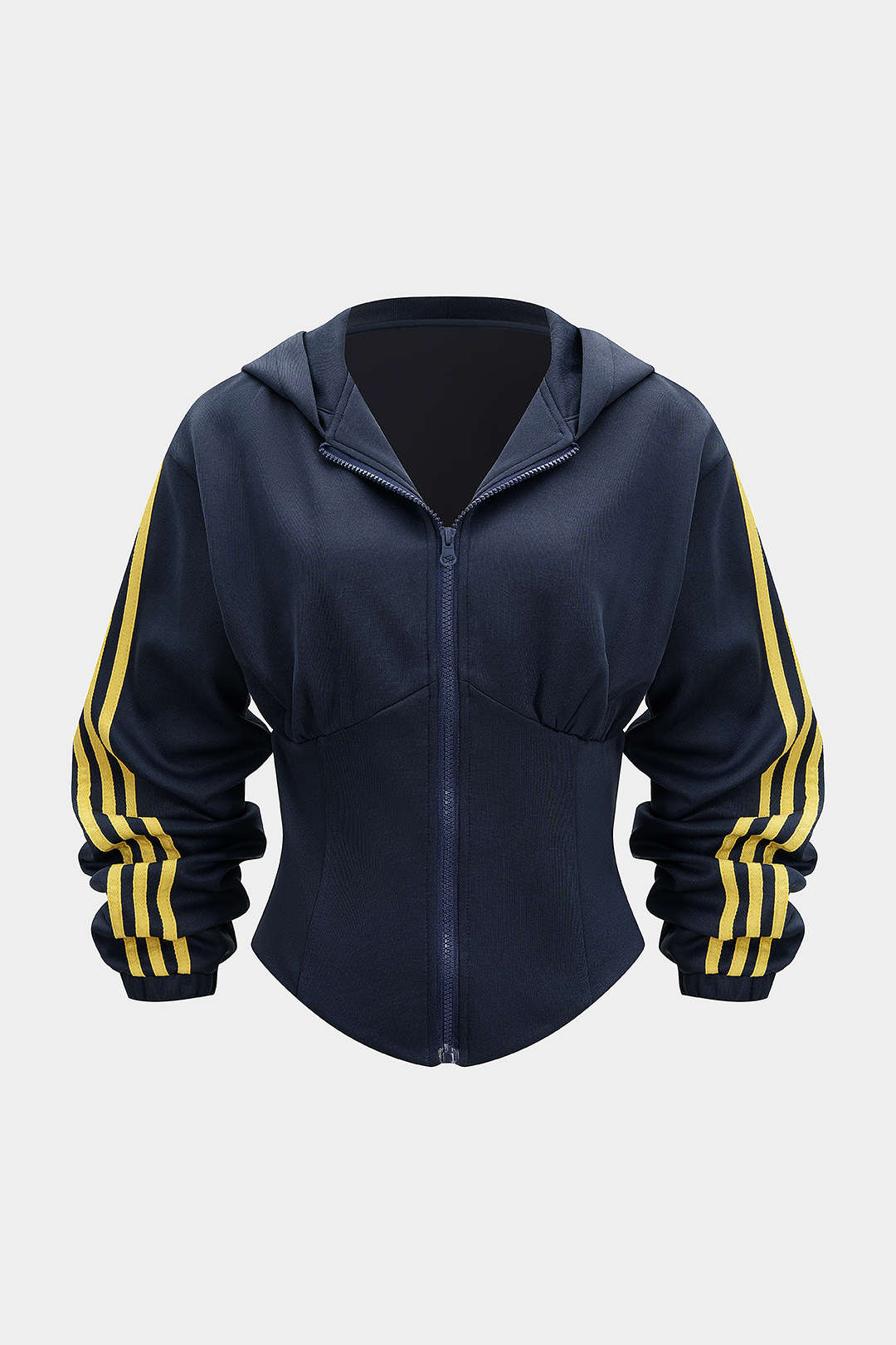 Contrast Zipper Hoodie - Flockneti
