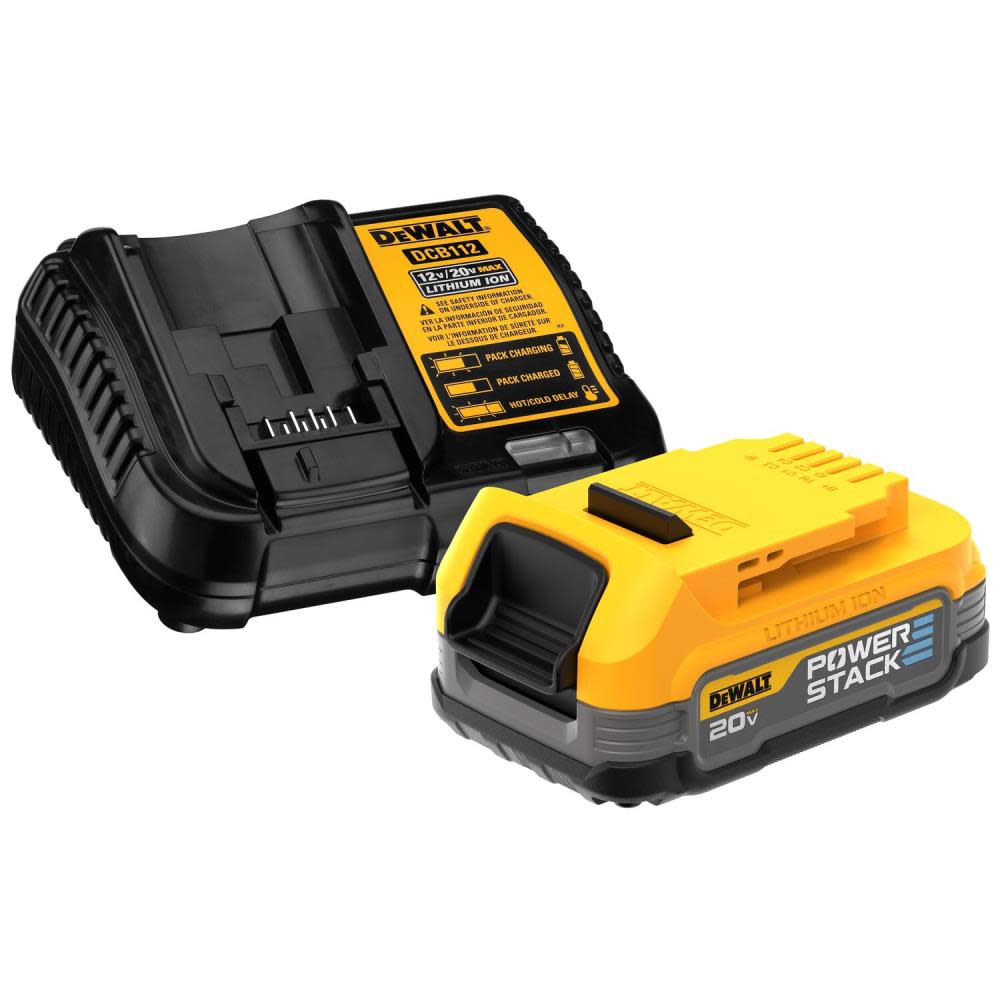 DEWALT POWERSTACK 20V MAX Compact Battery Charger Starter Kit - Flockneti