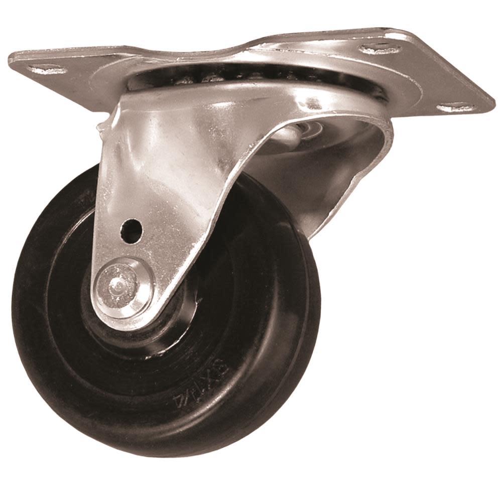 EZ Roll Casters 4 In. Swivel Hard Rubber Caster - Flockneti