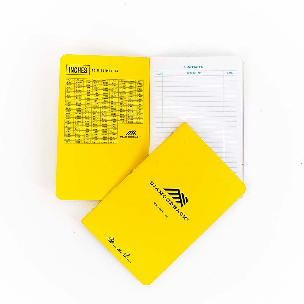 Diamondback Toolbelts Yellow DB x Rite in the Rain Mini Waterproof Notepad - Flockneti