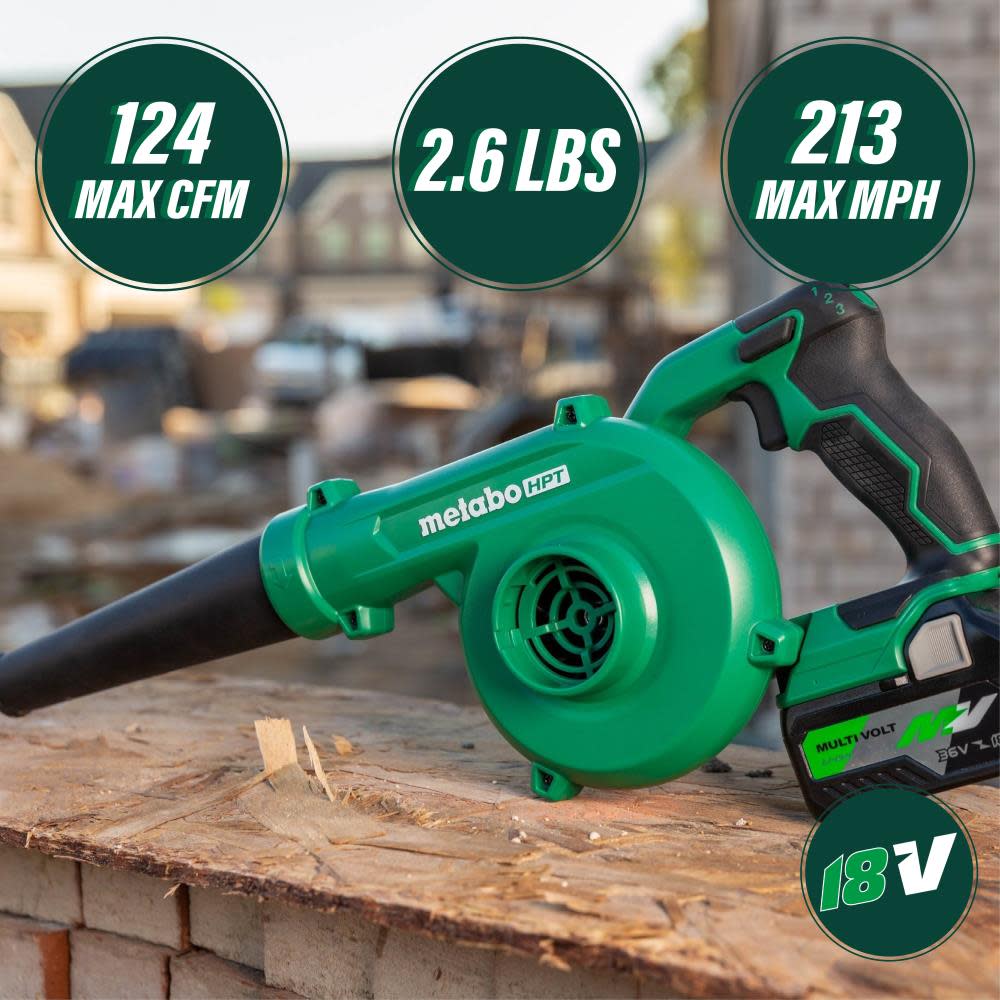 Metabo HPT 18V MultiVolt Compact Blower Cordless Bare Tool - Flockneti