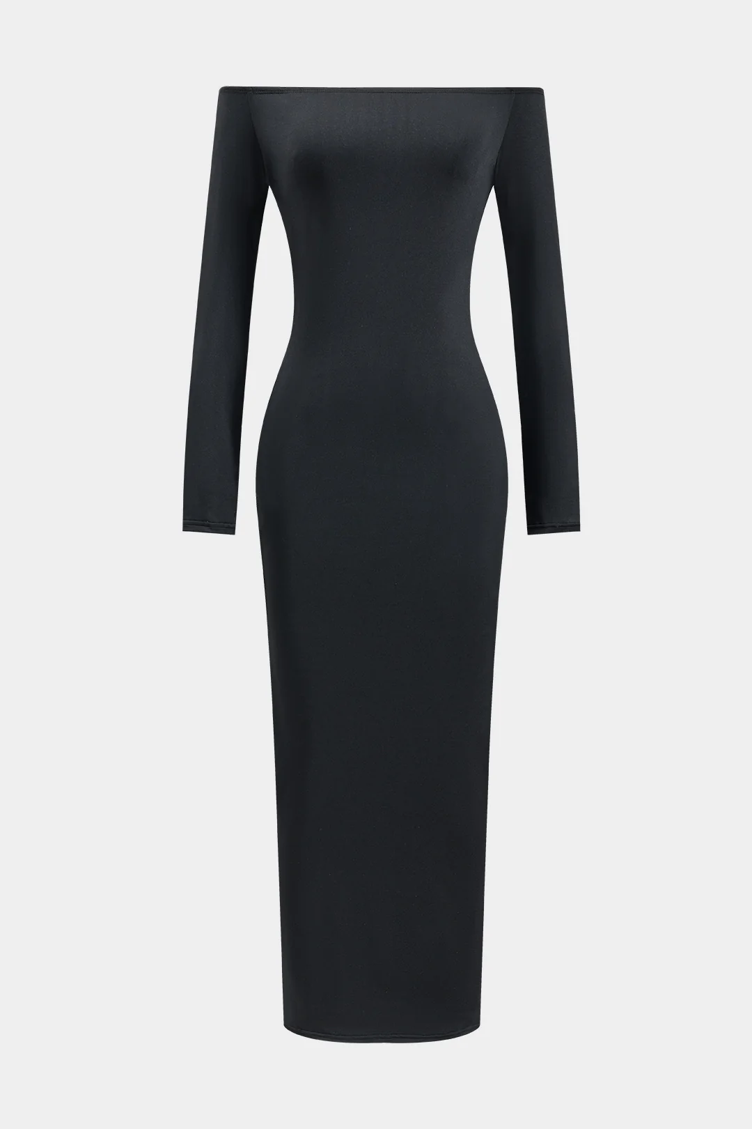 Off Shoulder Long Sleeve Maxi Dress - Flockneti