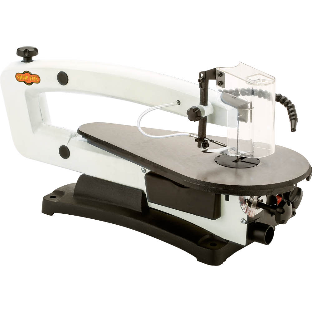 Shop Fox 18″ VS Scroll Saw with LED & Rotary Tool Kit - Flockneti