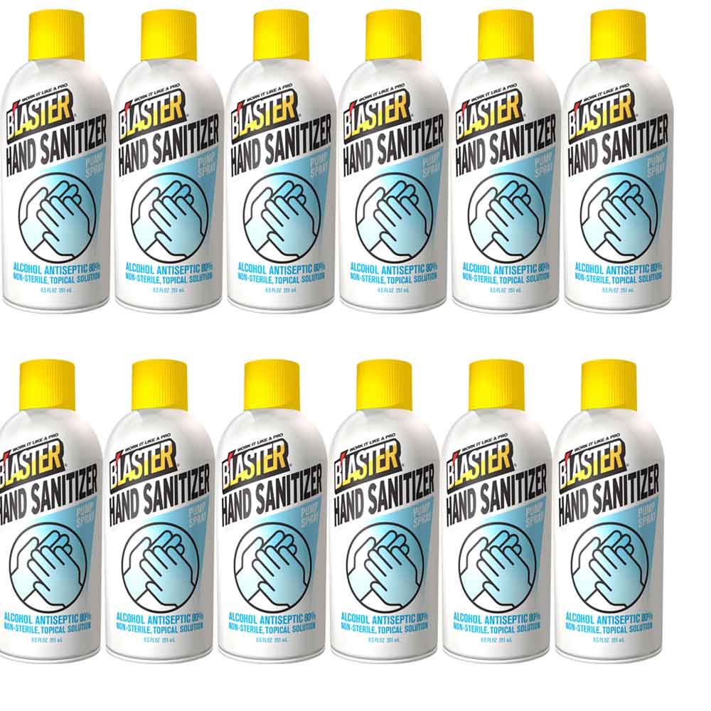 Blaster Liquid Hand Sanitizer Pump Spray 8.5oz 12pk - Flockneti