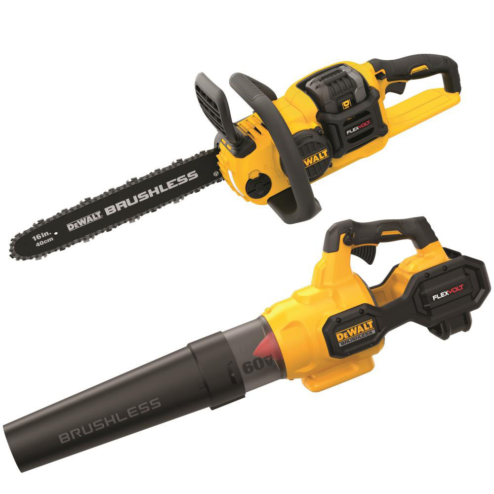 DEWALT FLEXVOLT 60 V MAX 16″ Chainsaw and Blower Bundle - Flockneti