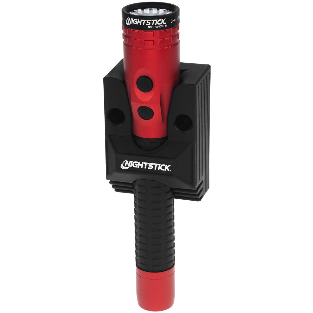 Nightstick Metal Dual-Light Flashlight with Magnet Rechargeable - Flockneti