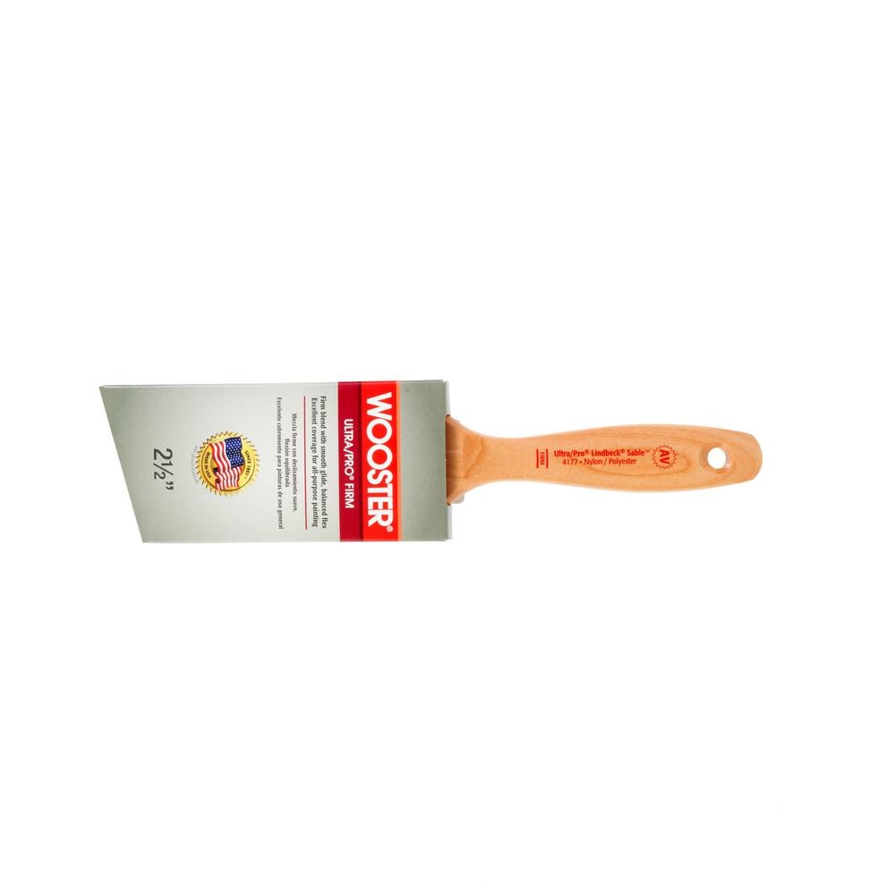 Wooster 2-1/2″ Ultra/Pro Firm Lindbeck Angle Sash Nylon/Polyester Paintbrush - Flockneti