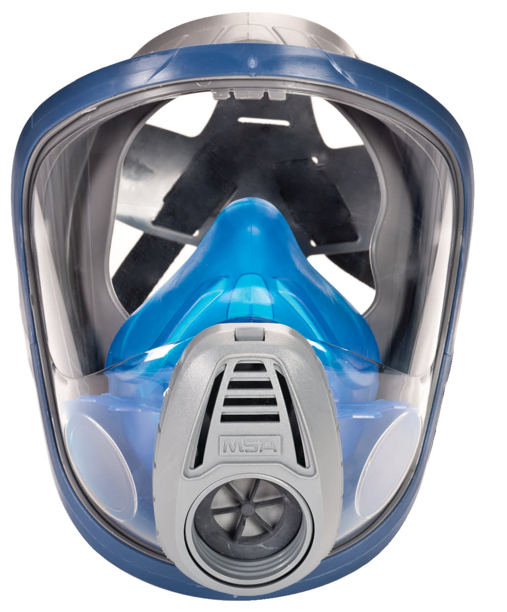MSA Safety Works Advantage 3200 Full Face Mask Respirator Facepiece with Rubber Harness Medium - Flockneti