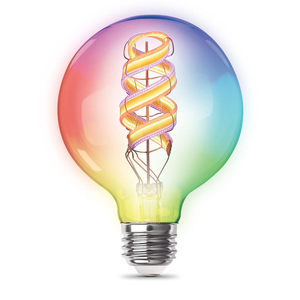 Feit Electric 60W G30 Spiral Filament LED Smart Bulb 1pk - Flockneti
