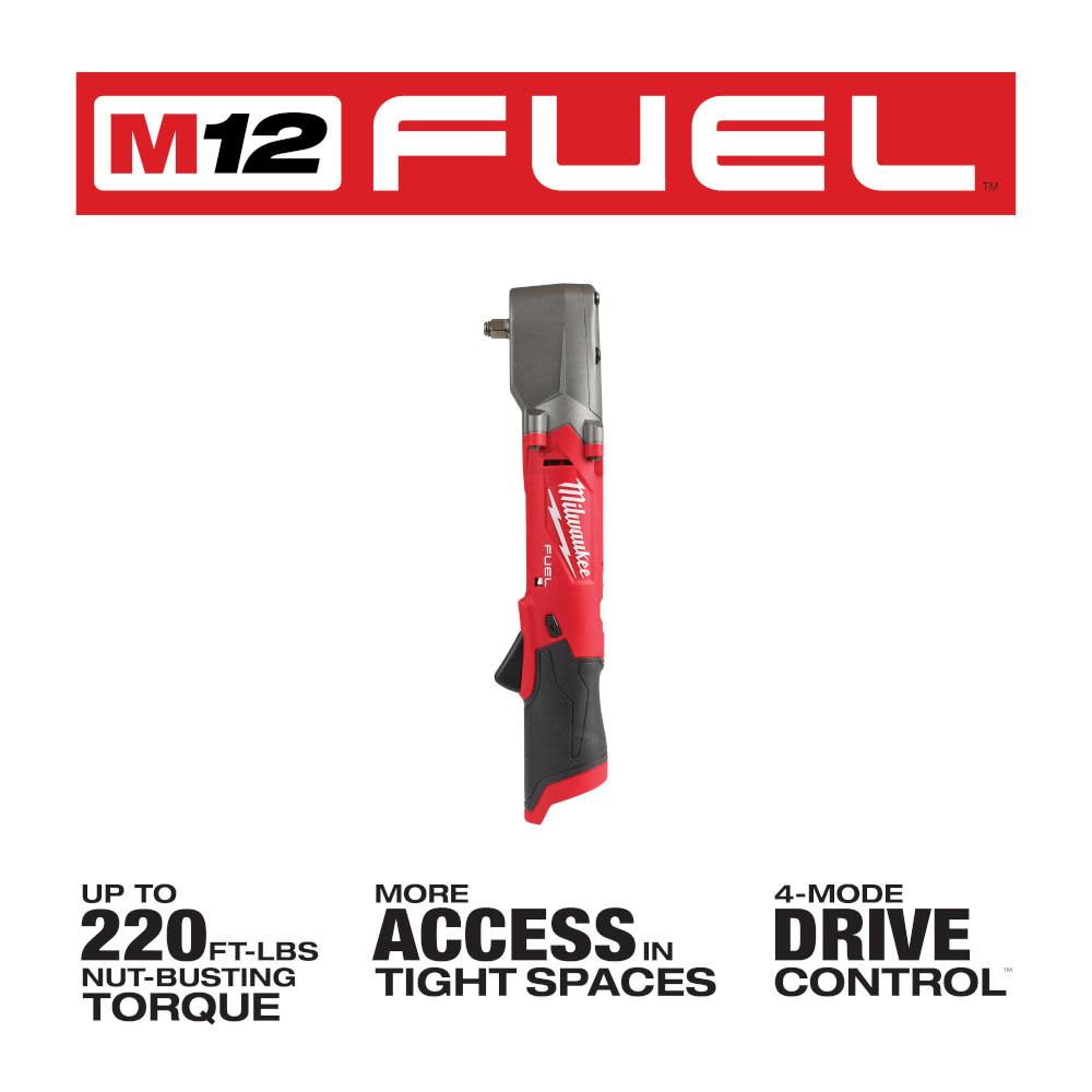 Milwaukee M12 FUEL 3/8″ Right Angle Impact Wrench Bare Tool Reconditioned - Flockneti