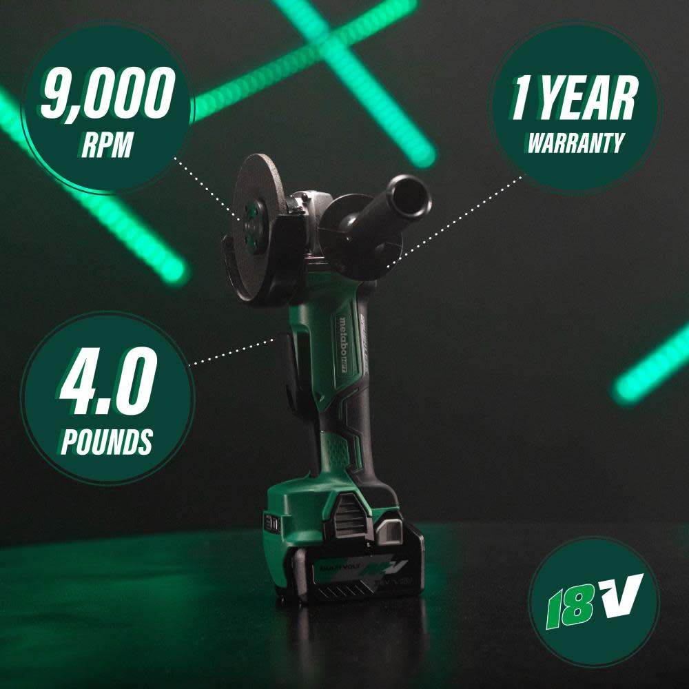 Metabo HPT 18V Brushless Li-Ion 4-1/2″ Grinder (Bare Tool) - Flockneti