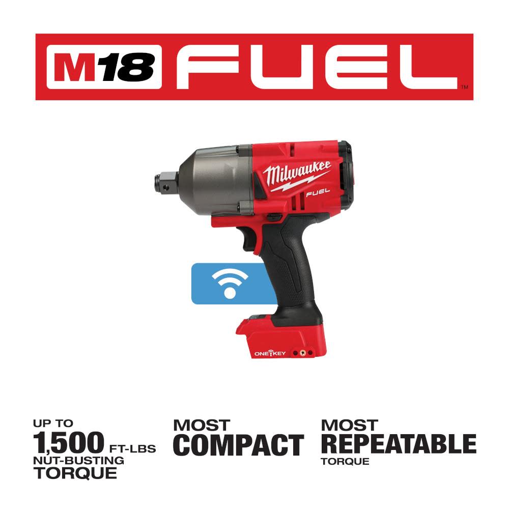 Milwaukee M18 FUEL ONE KEY Impact Wrench 3/4″ Friction Ring Bare Tool Reconditioned - Flockneti