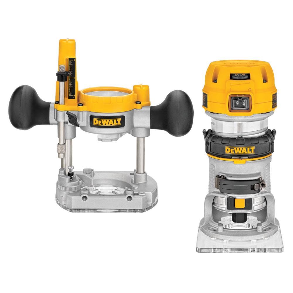 DEWALT DWP611PK – 1.25 Peak HP Compact Router Combo Kit (DWP611PK) - Flockneti