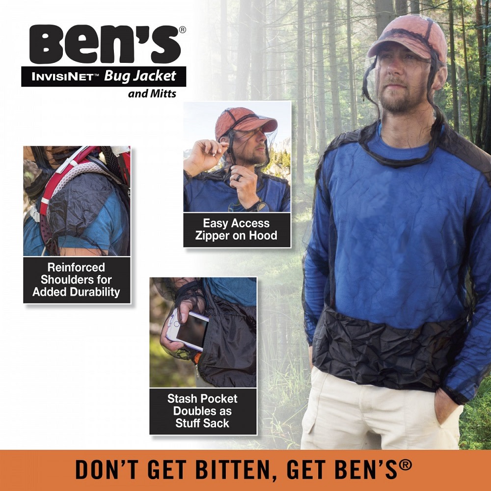 Bens InvisiNet Bug Jacket & Mitts – L/XL - Flockneti