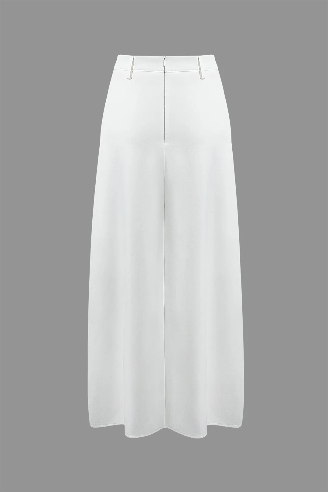 Solid Zipper Low Waist Skirt - Flockneti