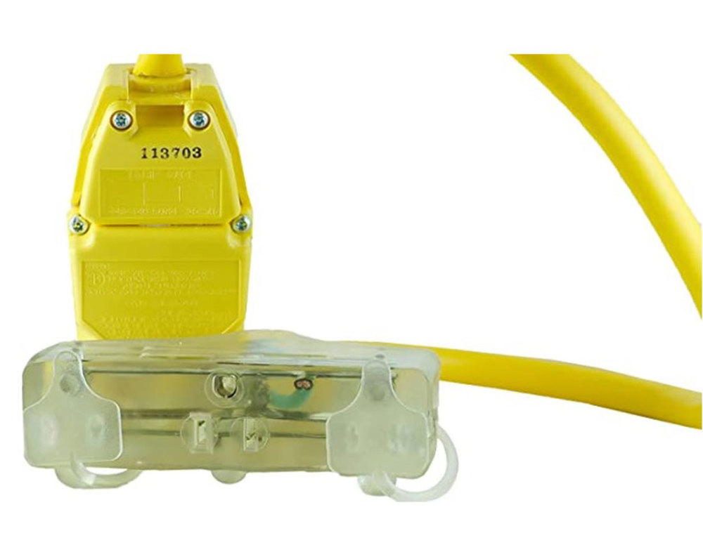 Southwire 2′ Right Angle Lighted Tri Tap Cord - Flockneti