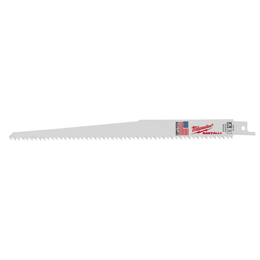 Milwaukee 9 in. 6 TPI Fleam Ground SAWZALL Blades 5PK - Flockneti