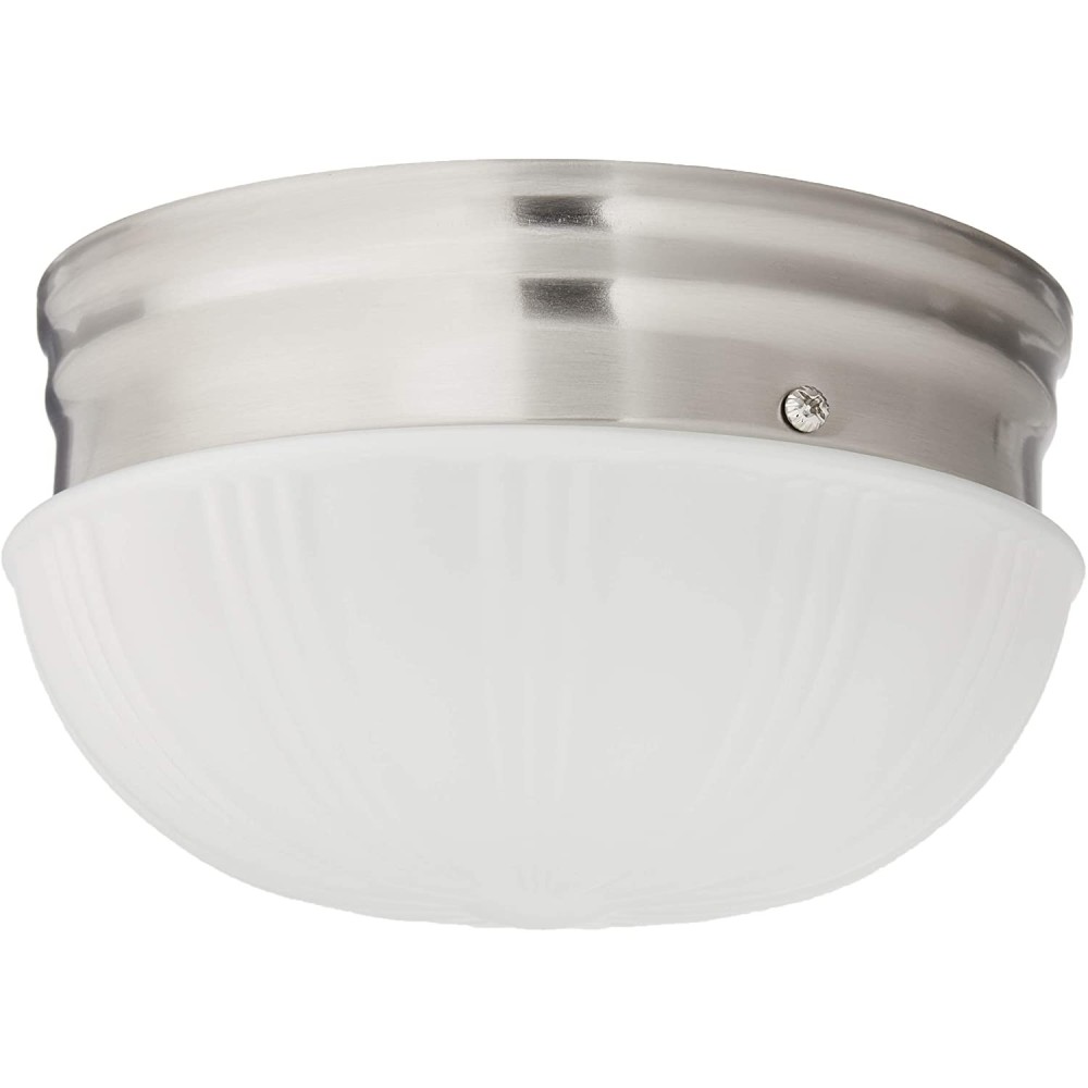 Westinghouse 6 7/8″ 10W Brushed Nickel LED Flush Light Fixture - Flockneti