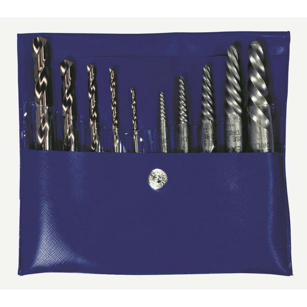 Irwin 10pc Straight Extractor and Drill Bit Set - Flockneti