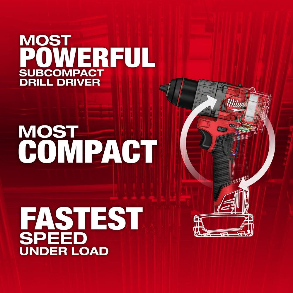 Milwaukee M12 FUEL 1/2″ Drill/Driver - Flockneti
