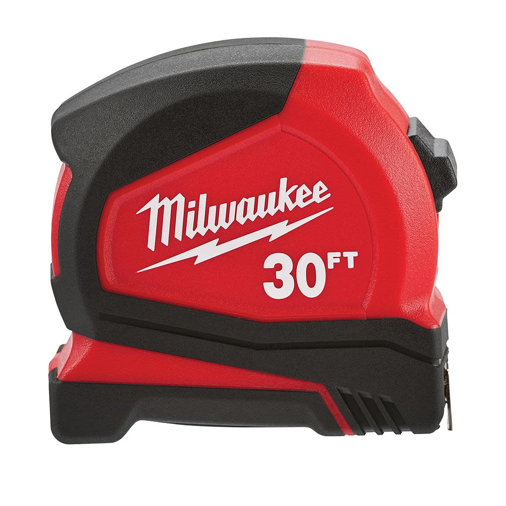 Milwaukee 30 ft. Compact Tape Measure - Flockneti