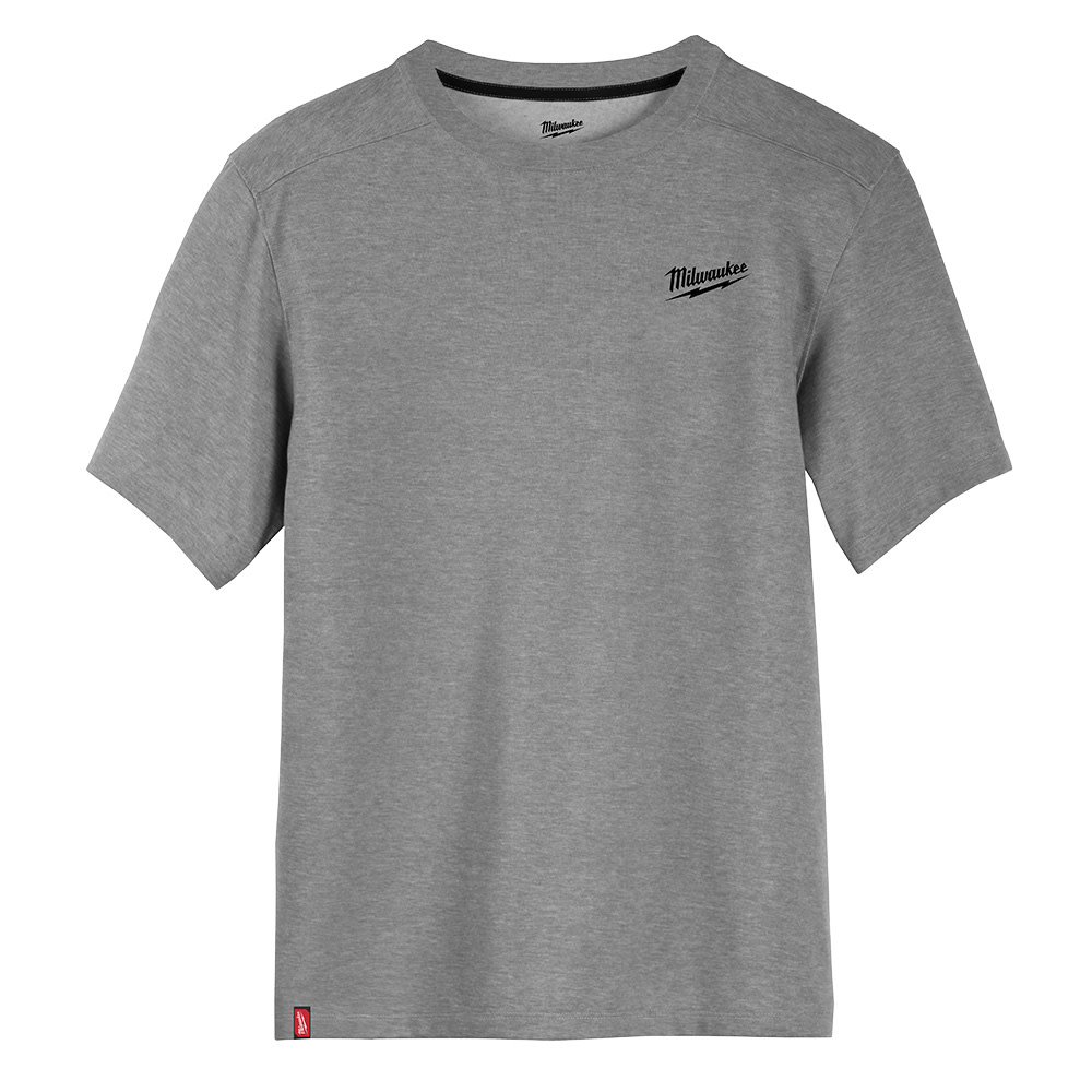 Milwaukee Hybrid Work Tee Short Sleeve Gray Medium - Flockneti