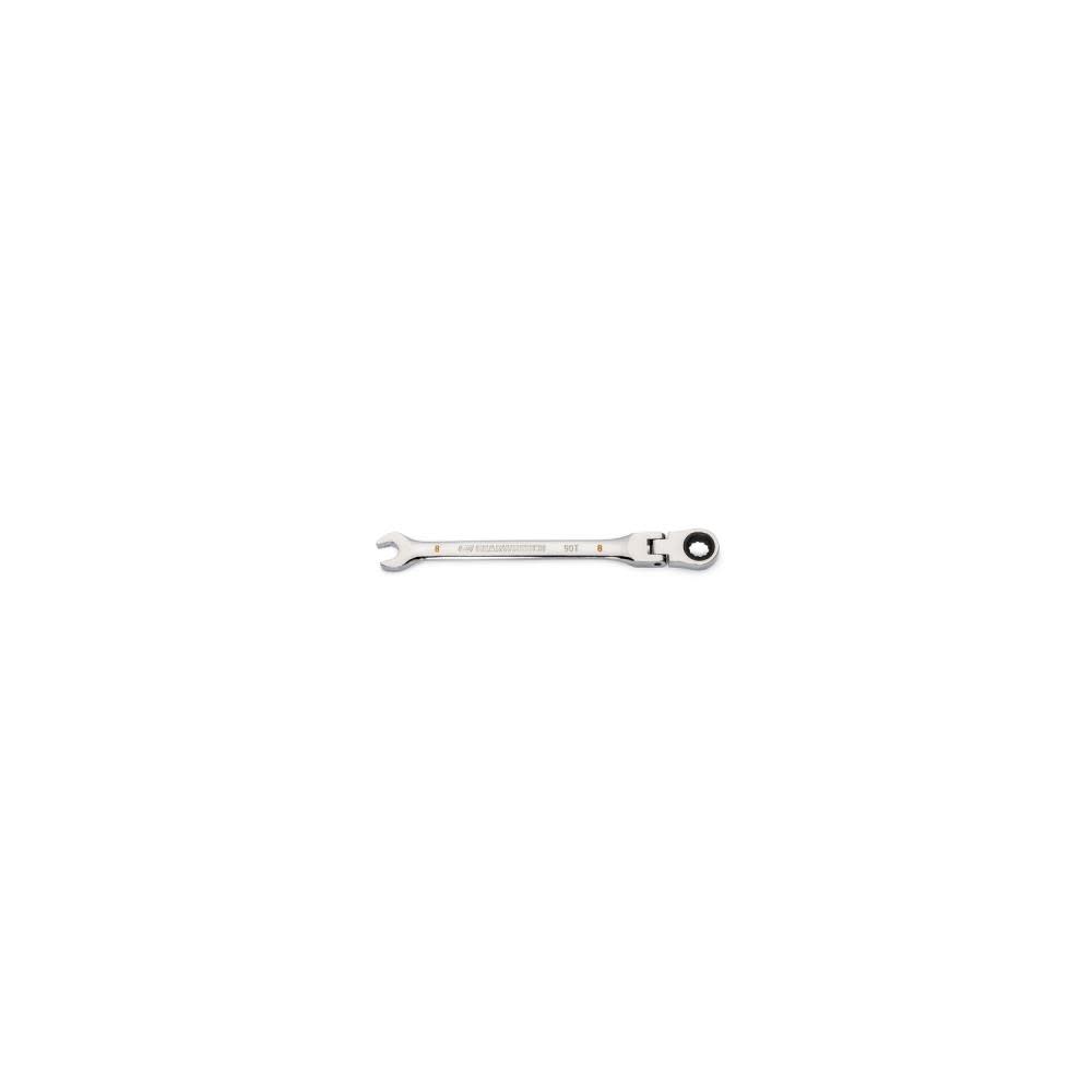 GEARWRENCH 8mm 90T 12 Point Flex Head Ratcheting Combination Wrench - Flockneti