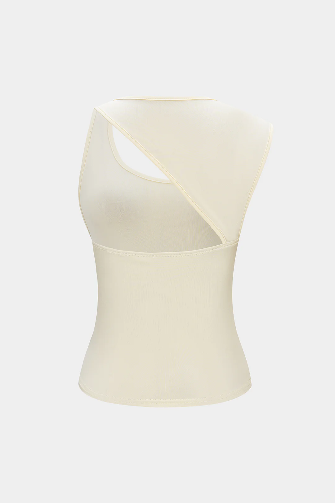 Solid Asymmetrical Tank Top - Flockneti