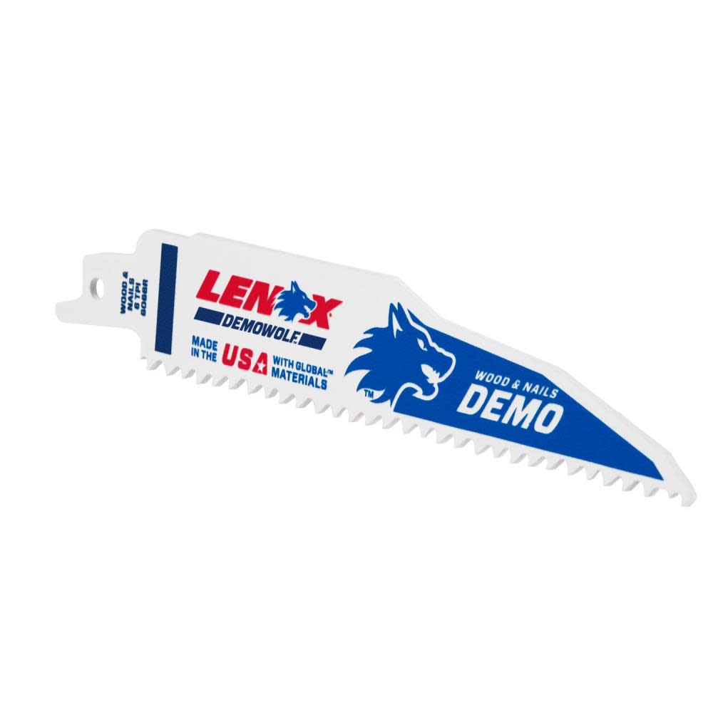 Lenox DEMO Reciprocating Saw Blade B6066R 6″ X 1″ X .062″ X 6 TPI 25pk - Flockneti