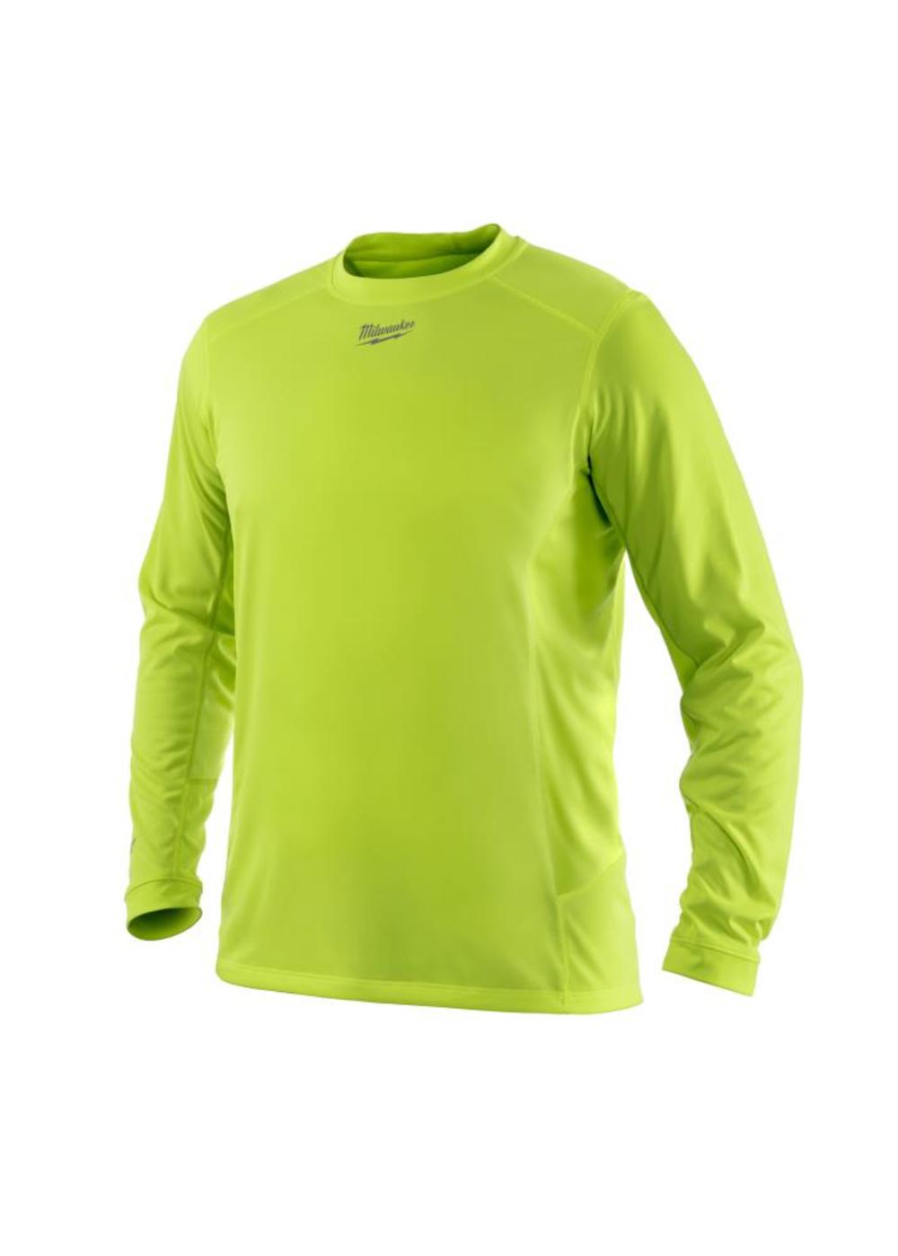 Milwaukee WorkSkin Light Weight Performance Long Sleeve Shirt – High Visibility – 2XL - Flockneti