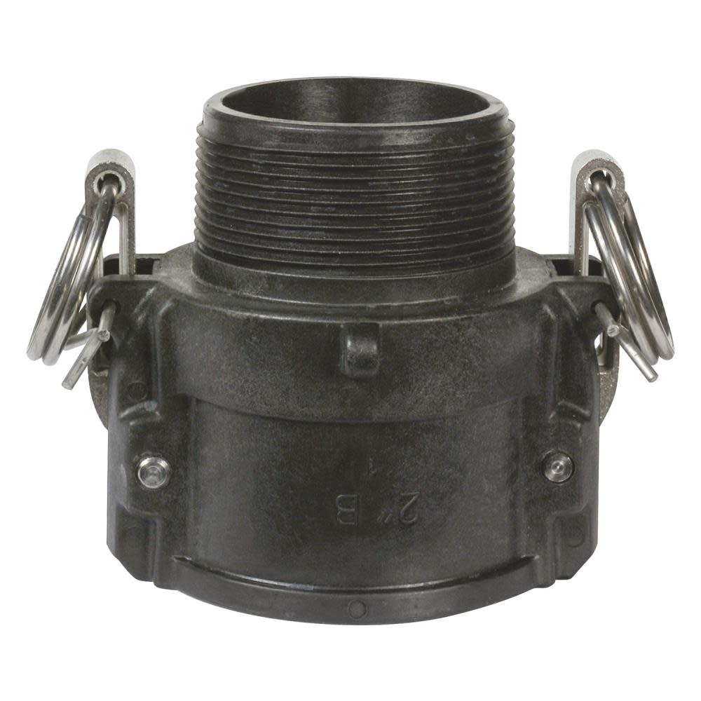 Apache Hose 2 In. Part B Female Poly Cam & Groove Adapter - Flockneti