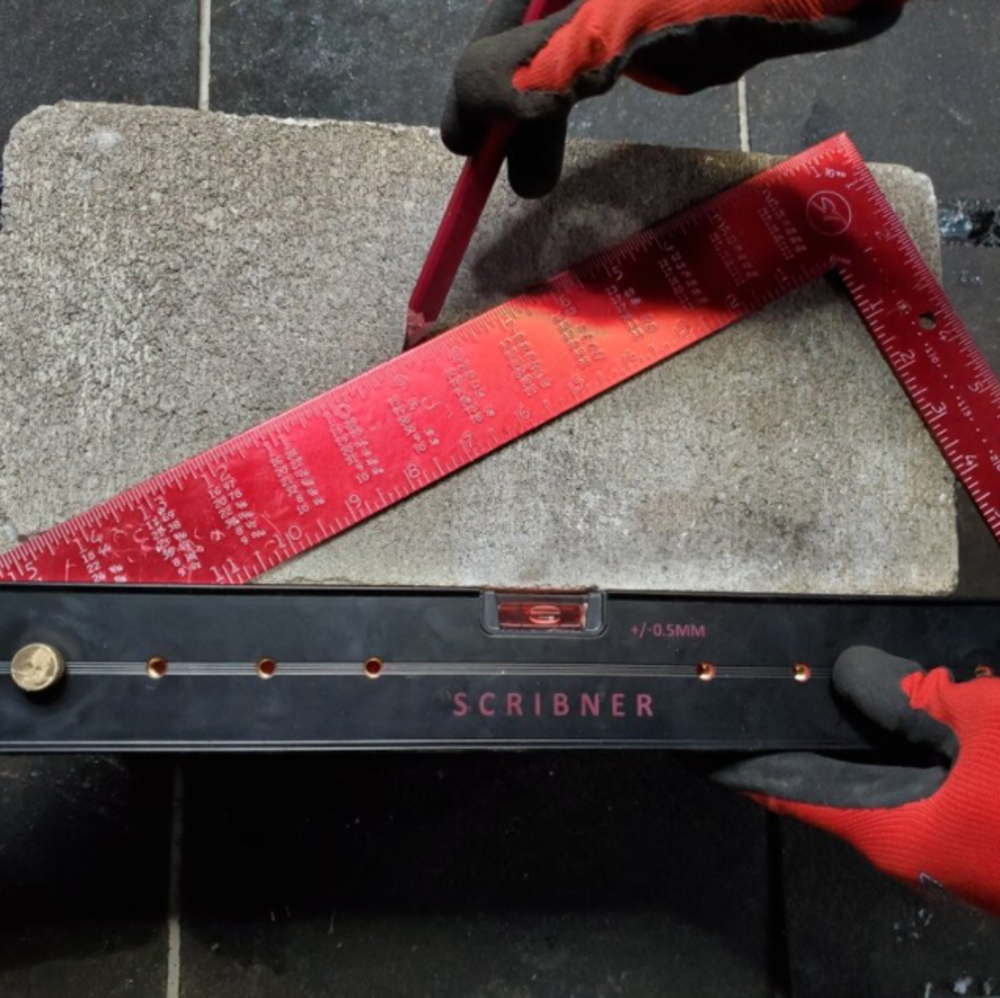Scribner Tool Level/ Square Combo - Flockneti