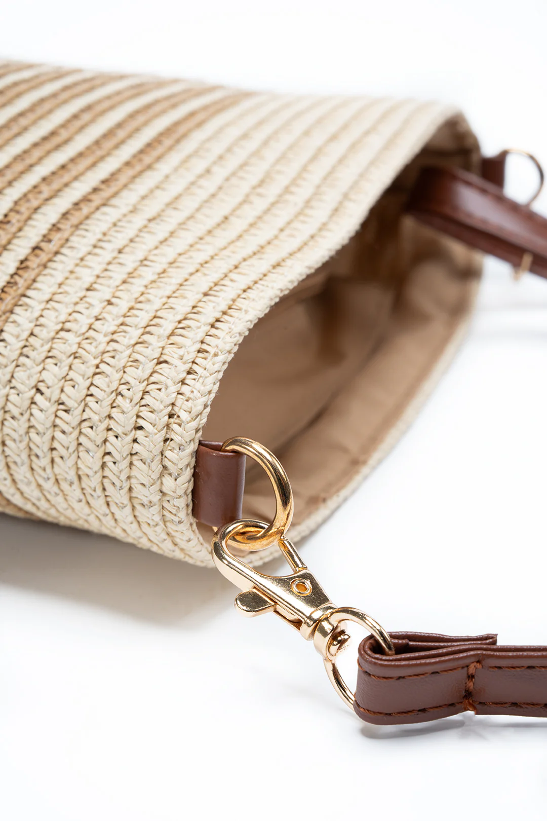 Straw Woven Cross-Body Bag - Flockneti
