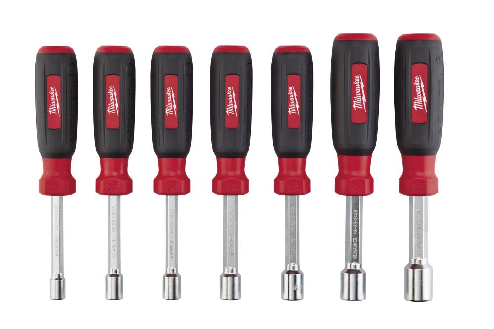 Milwaukee 7 pc. Hollow Shaft SAE Nut Driver Set - Flockneti